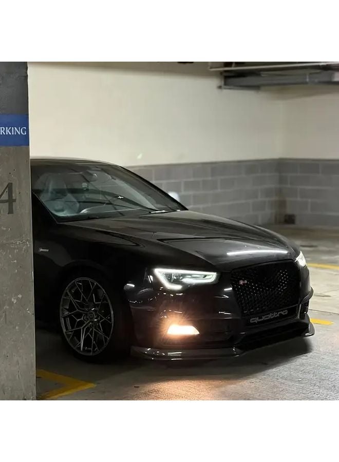 Audi A5 S5 A4 A6 A7 Lower Vane Spoiler Body Kit Bright Black 2012 2016 - Image 5
